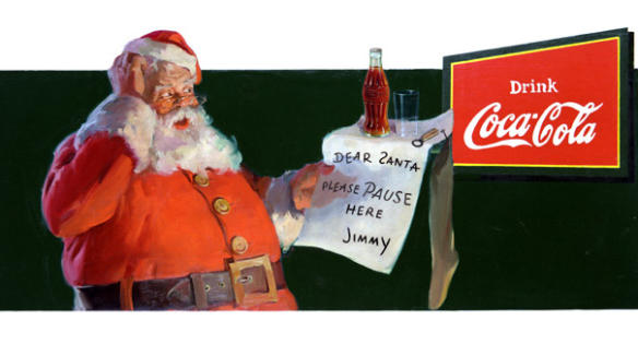 1932  illustration of Santa Claus (The Coca Cola Co.)